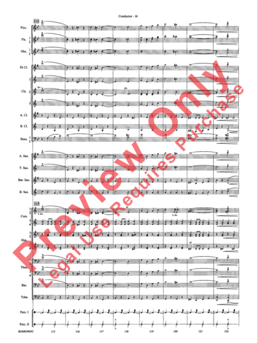 The Pride of the Wolverines Concert Band scores gallery preview page 18