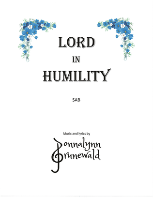 Book cover for Lord, In Humility