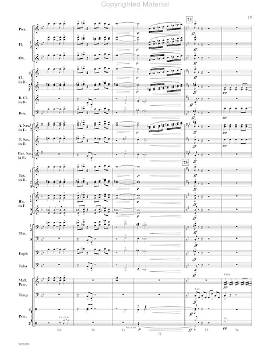 Holiday Portraits Concert Band scores gallery preview page 16
