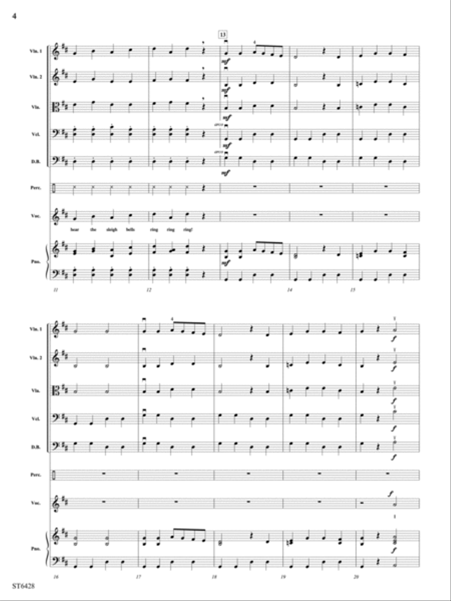 Chimes and Bells: Score Chimes and Bells: Score String Orchestra scores gallery preview page 4