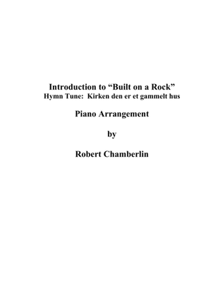 Book cover for Hymn Introduction to "Built on a Rock"