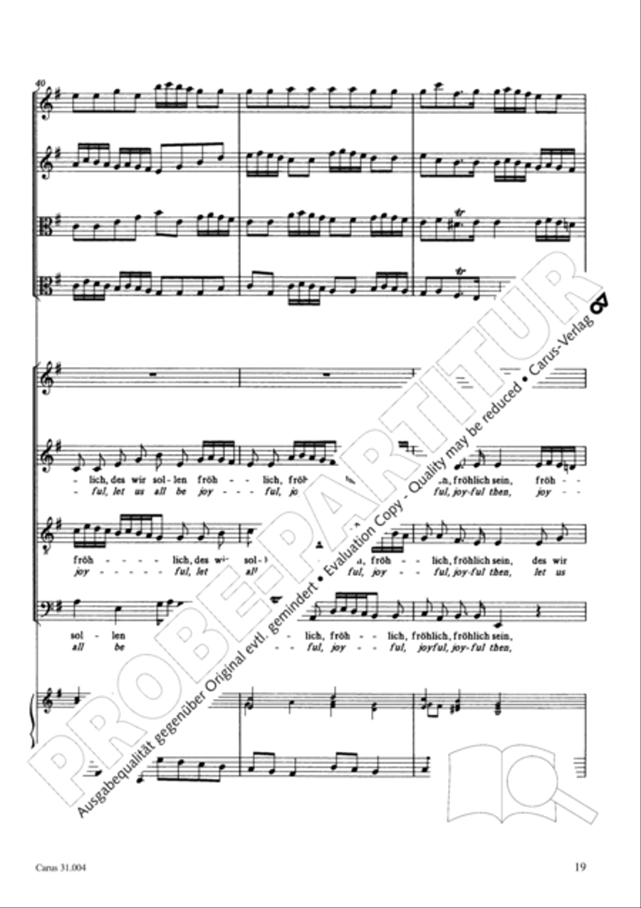 Christ lay in death's cold prison (Christ lag in Todesbanden) 4-Part scores gallery preview page 20