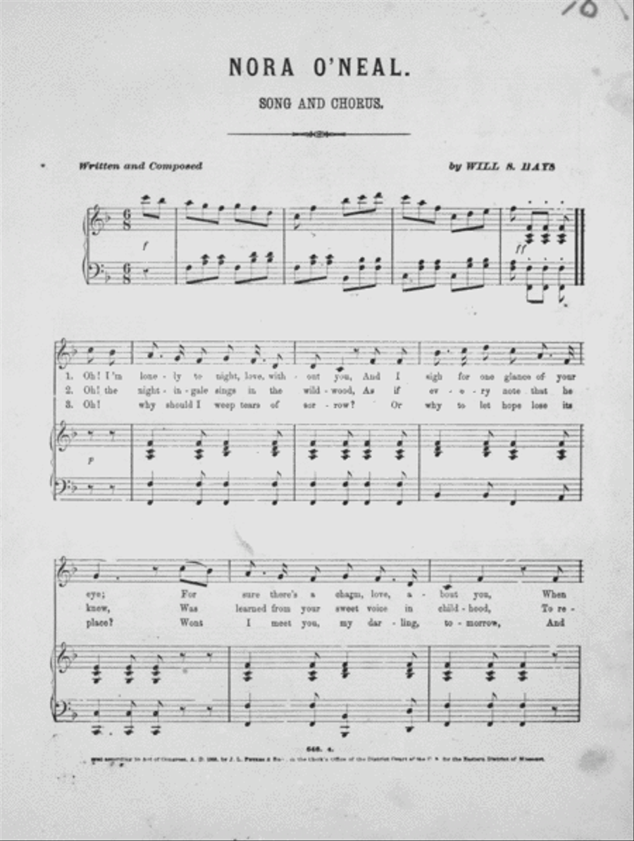 Nora O'Neal. A Beautiful Ballad 4-Part scores gallery preview page 2