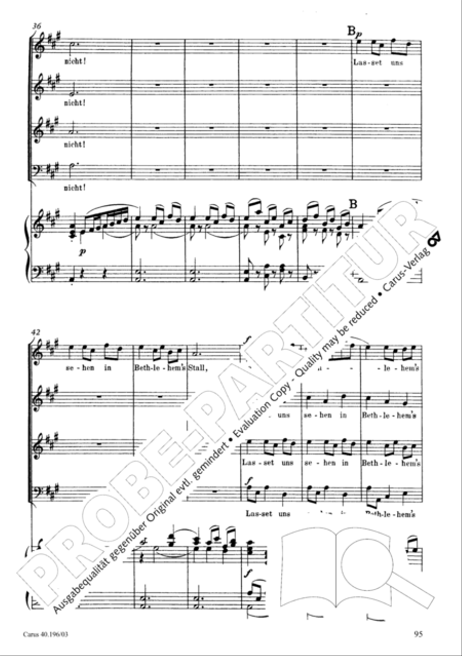 Die Geburt Christi SSA scores gallery preview page 96