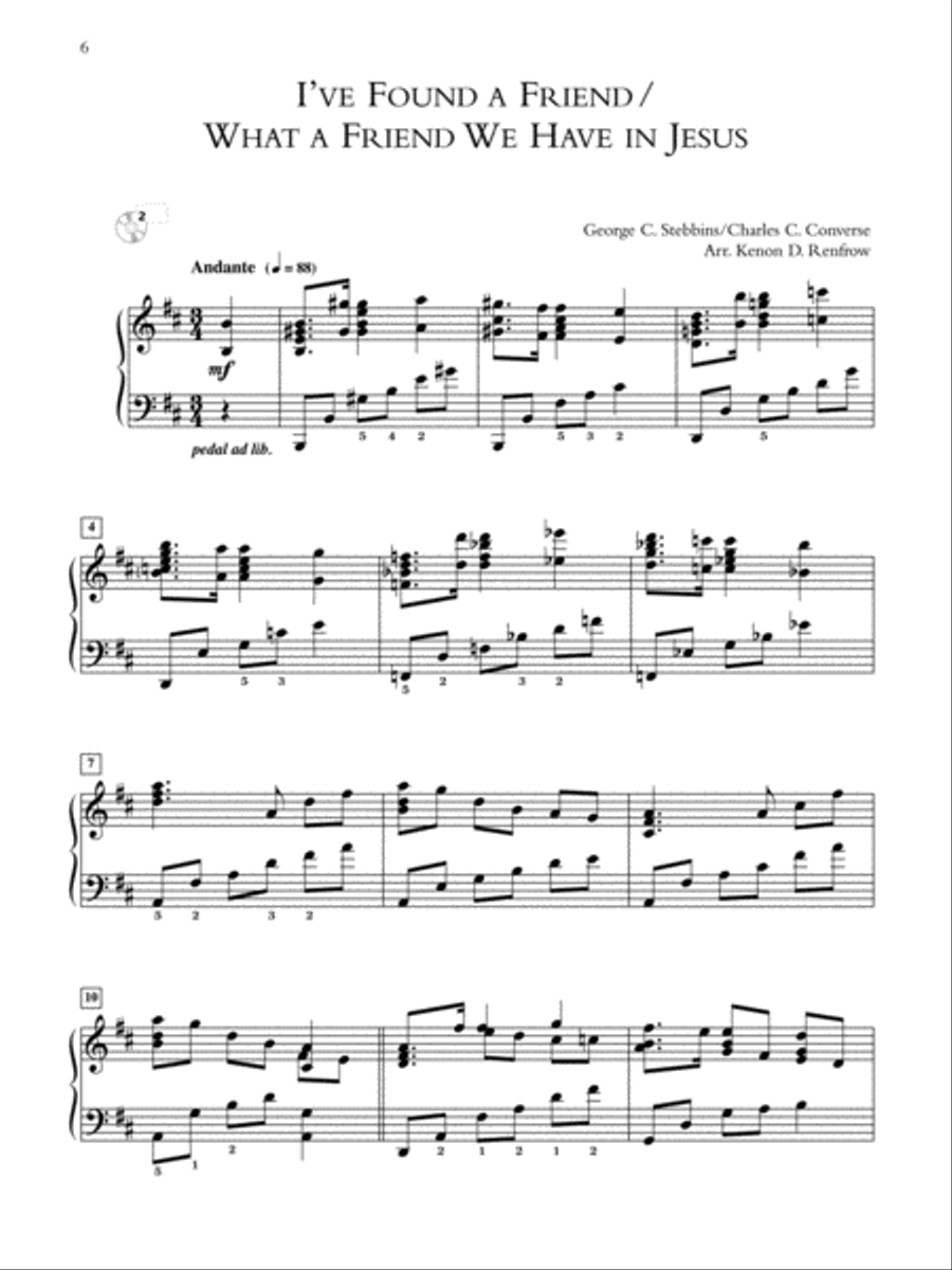 Grand Hymns of the Faith: 10 Expressive Arrangements of Favorite Hymns Piano Solo scores gallery preview page 6