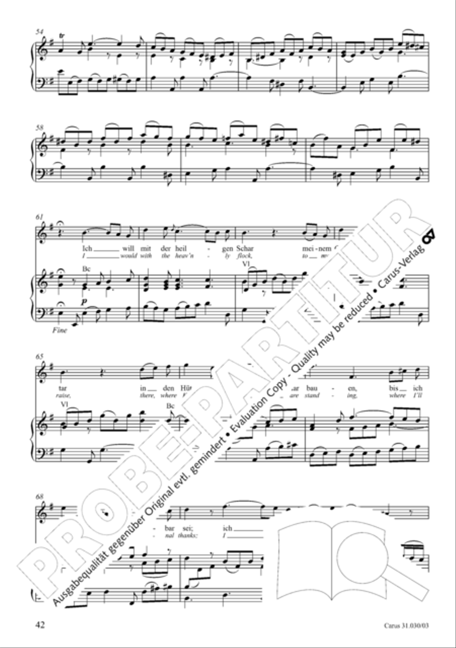 Joyful be, O ransomed flock (Freue dich, erloste Schar) 4-Part scores gallery preview page 43