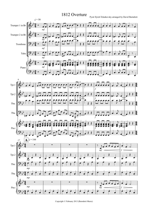 1812 Overture for Brass Quartet