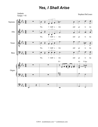 Yes, I Shall Arise (Solo with SATB)