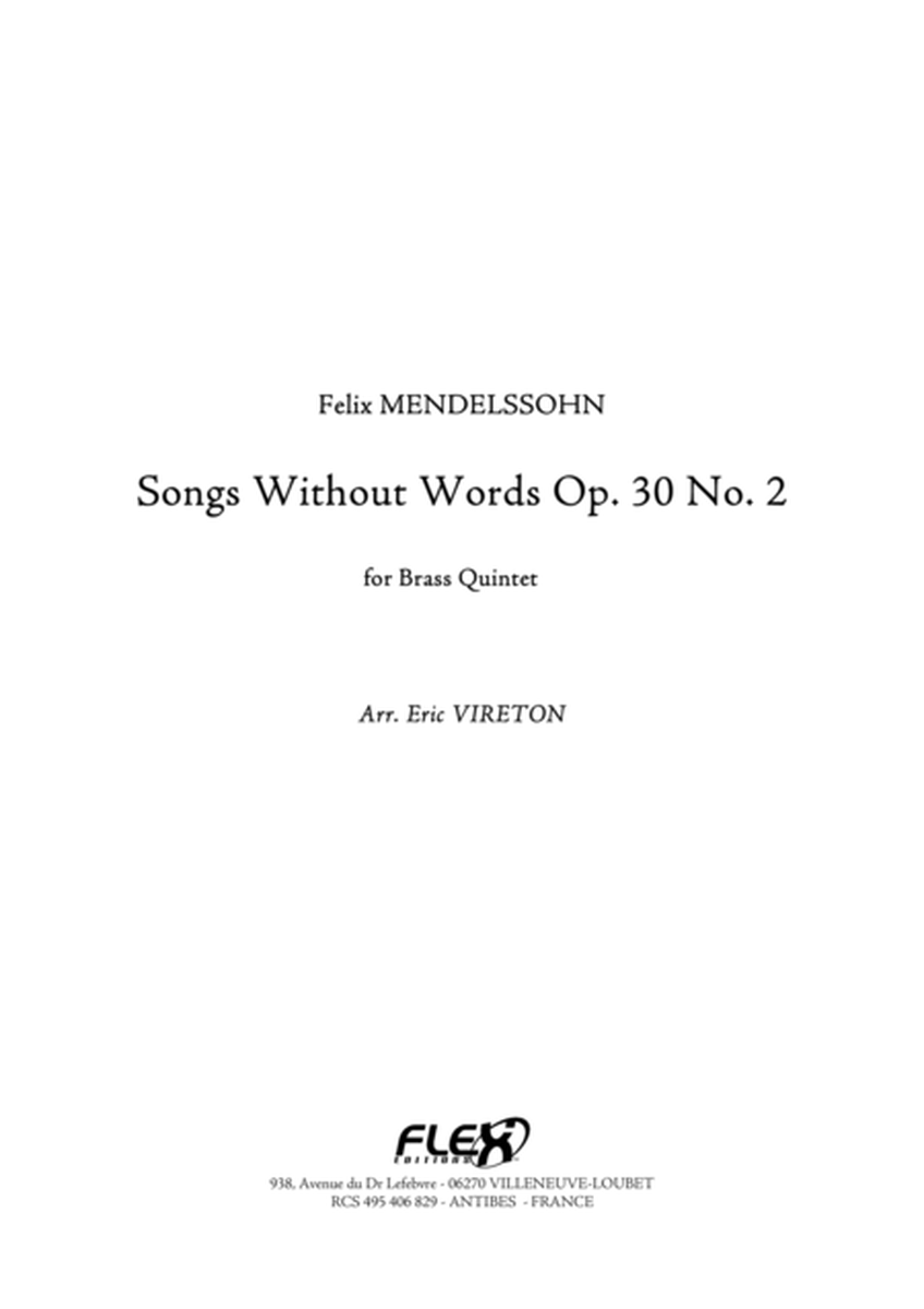 Songs Without Words Opus 30 No. 2 image number null