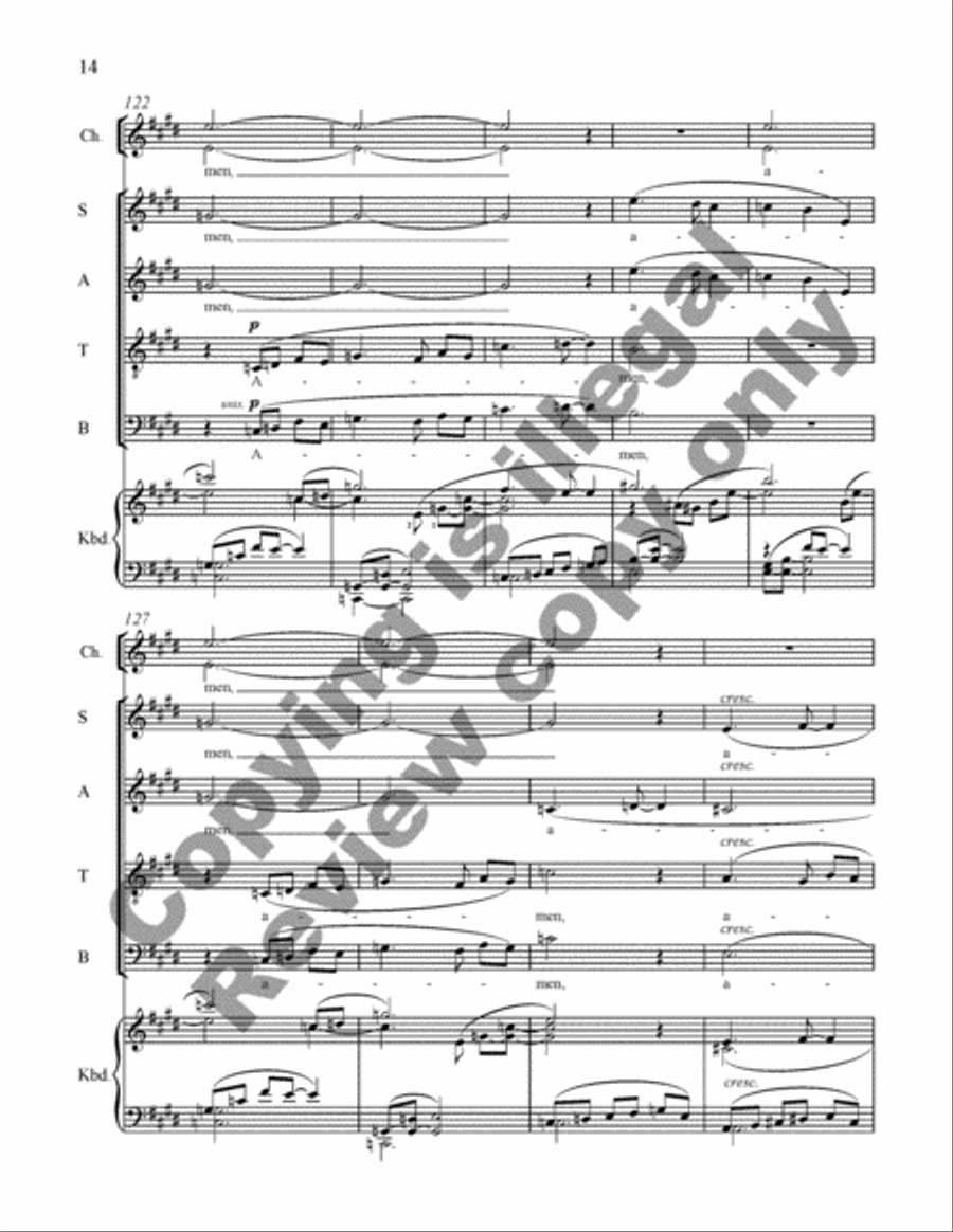 Come, all you blessed children Divisi scores gallery preview page 13
