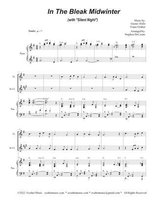 In The Bleak Midwinter (with "Silent Night") (Duet for Flute and Bb-Clarinet)
