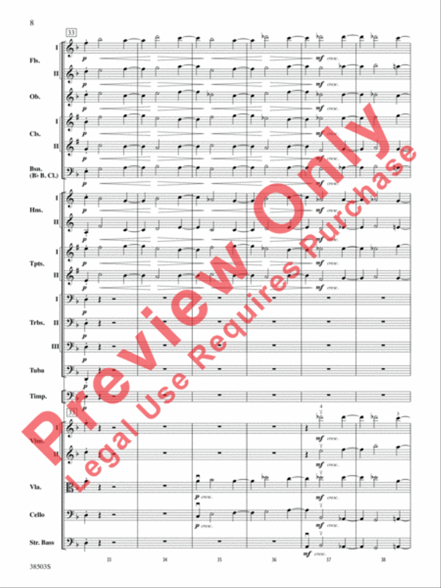 Tragic Overture Full Orchestra scores gallery preview page 9