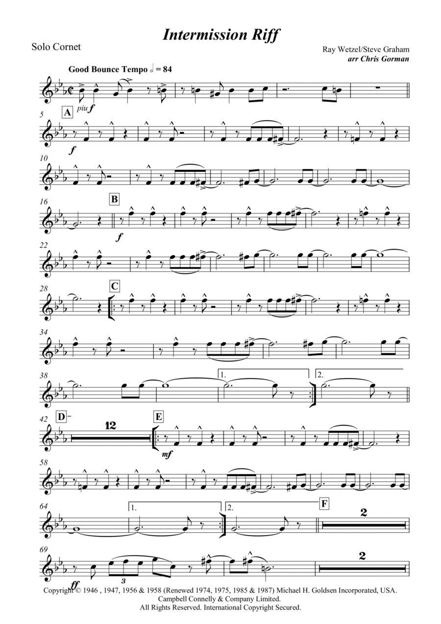 Intermission Riff Brass Band scores gallery preview page 1