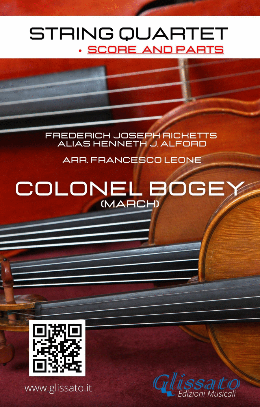 String Quartet: Colonel Bogey March (parts and score) String Quartet scores gallery preview page 1