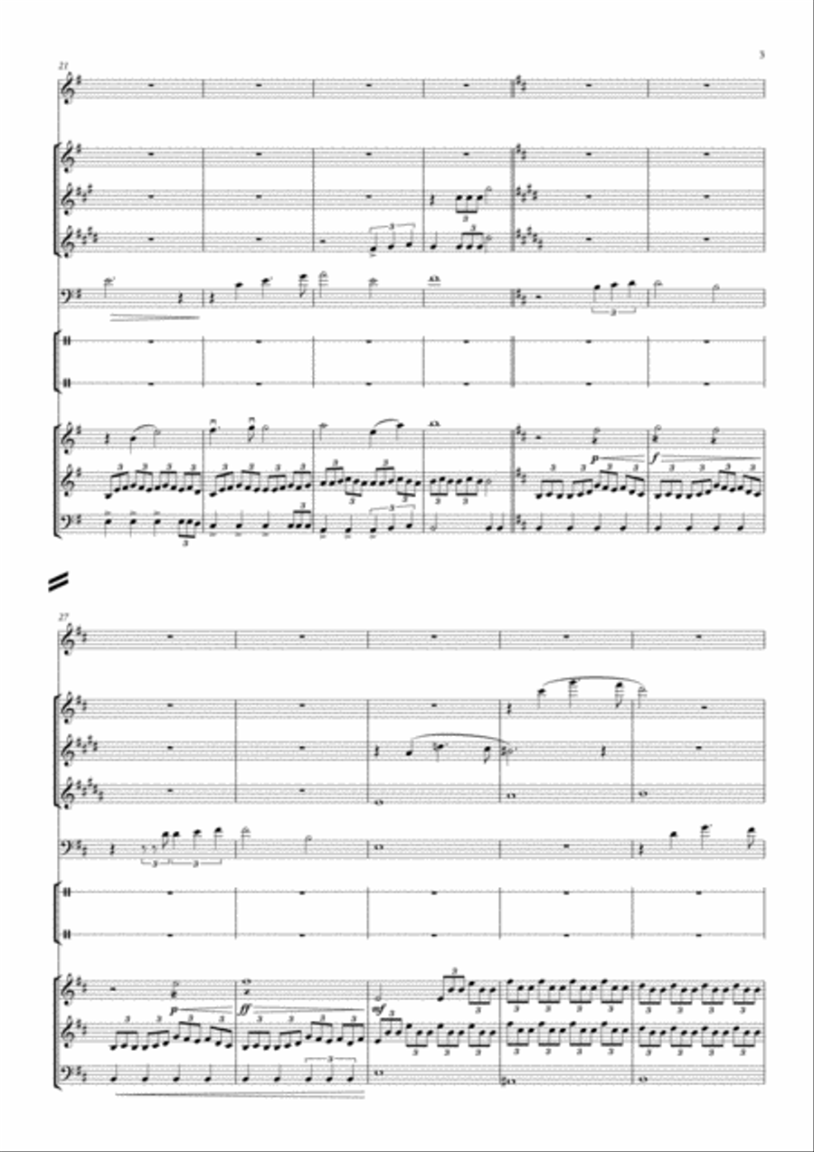 Rumpel's Defeat Large Ensemble scores gallery preview page 3