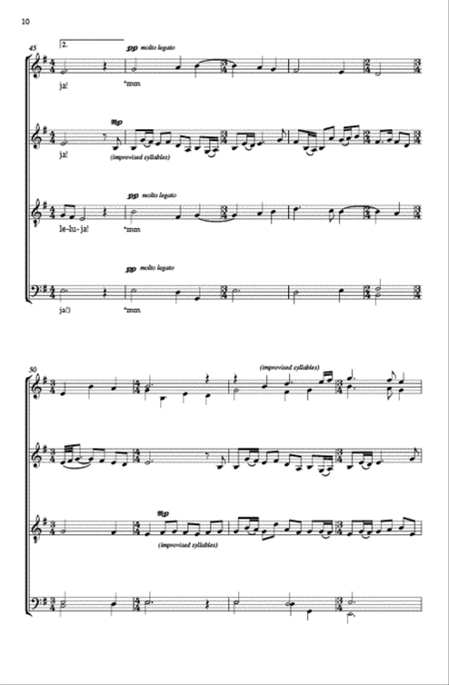 Eit barn er fodt i Bethlehem 4-Part scores gallery preview page 9
