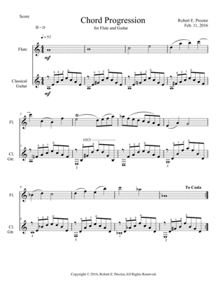 Chord Progression - Duet for Flute and Guitar