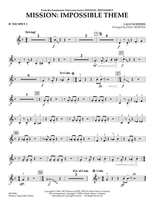 Mission: Impossible Theme - Bb Trumpet 2