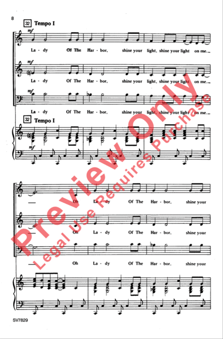 Lady of the Harbor 3-Part scores gallery preview page 7