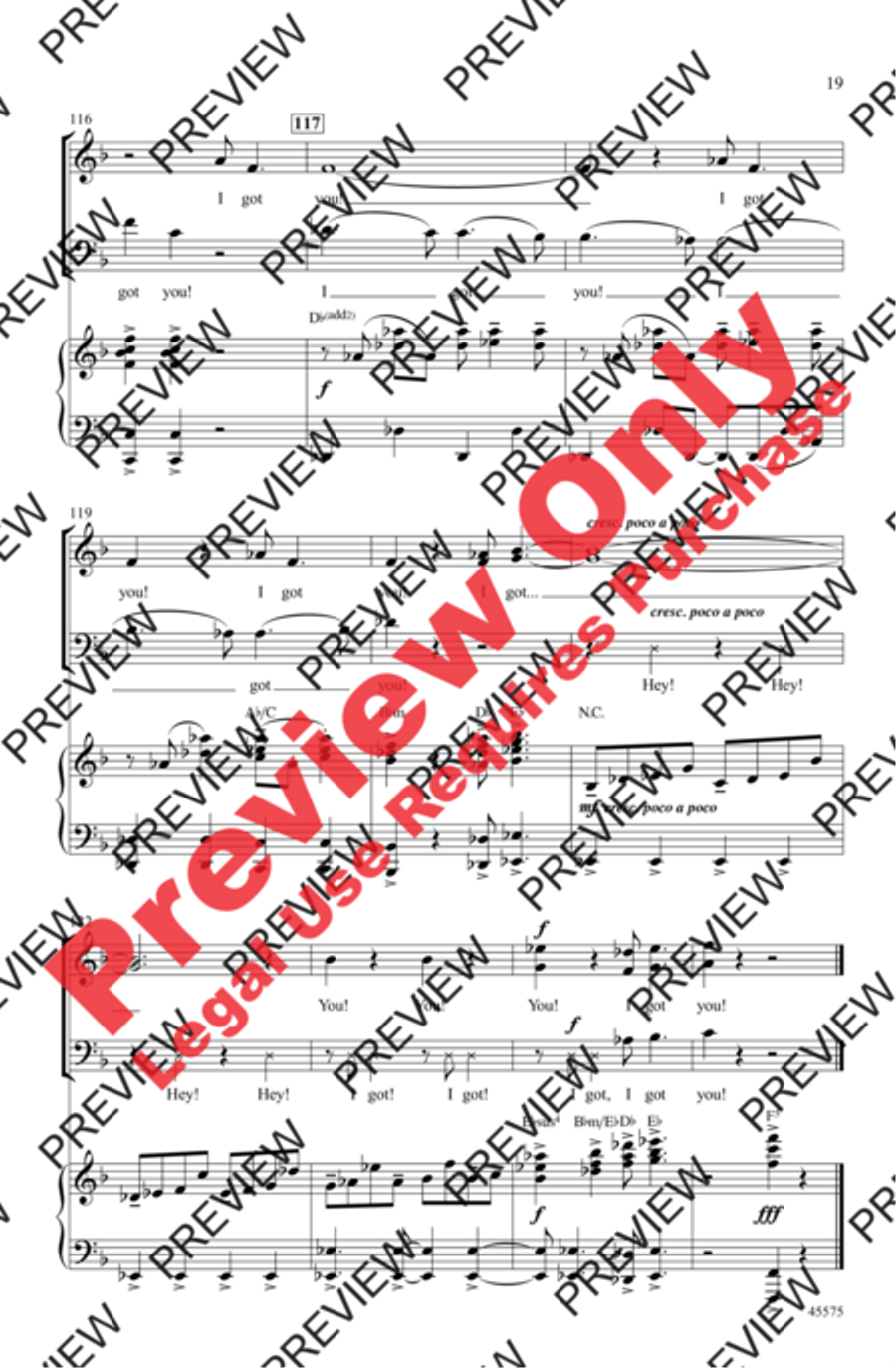 I Got You I Got You 3-Part scores gallery preview page 19