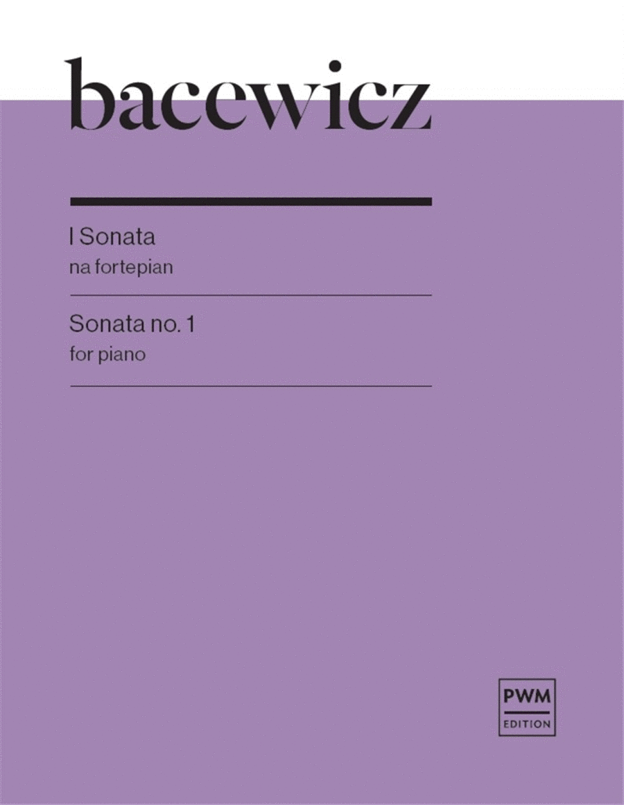 Sonata No.1 For Piano