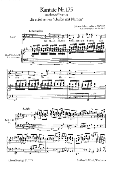Cantata BWV 175 "Er rufet seinen Schafen mit Namen"