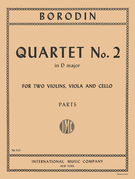 Alexander Borodin: Quartet No. 2 in D major