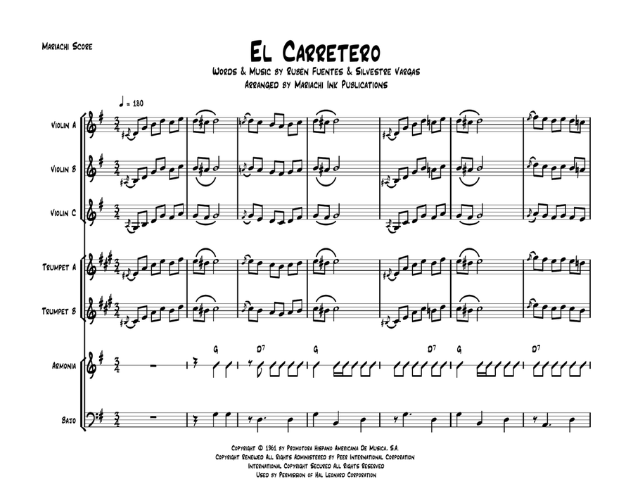 El Carretero Small Ensemble scores gallery preview page 6