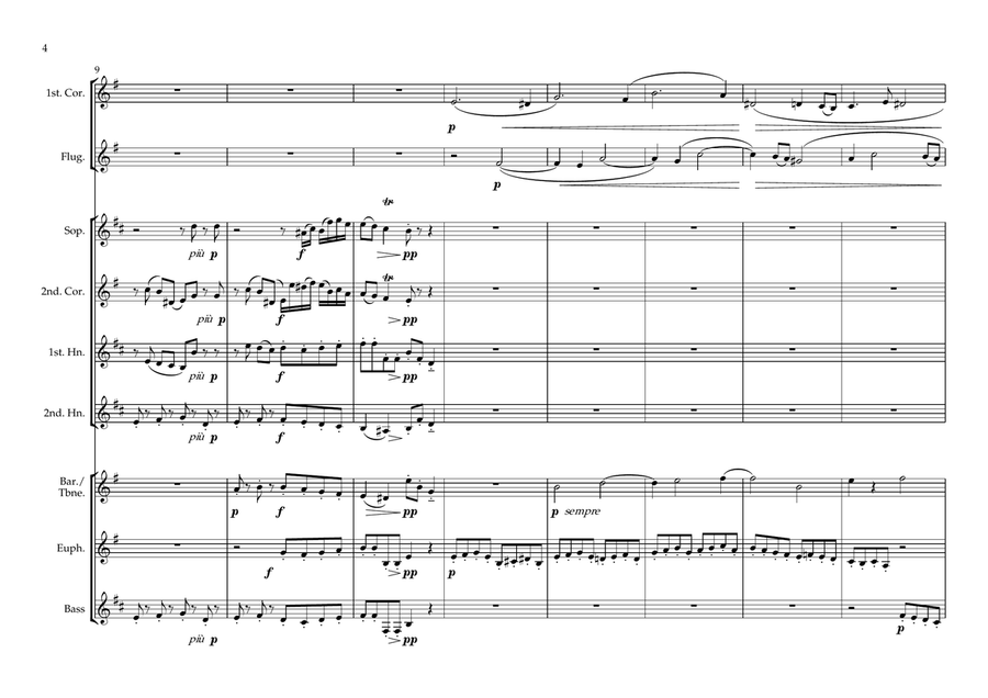 Brass Septet - Stabat Mater (Pergolesi) Small Ensemble scores gallery preview page 4