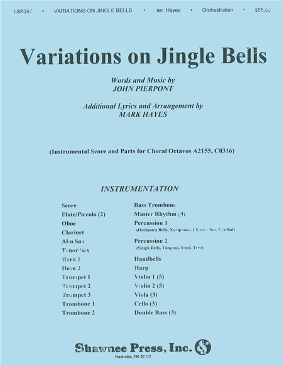 Variations on Jingle Bells Orchestra scores gallery preview page 1