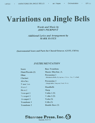 Book cover for Variations on Jingle Bells