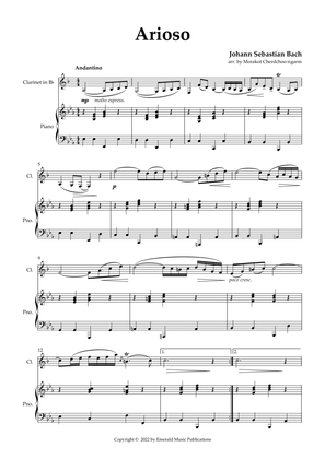 Arioso for Clarinet & Piano