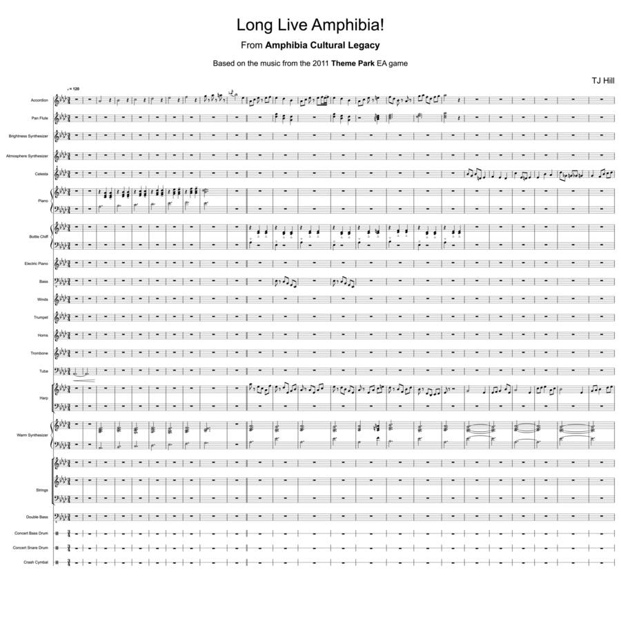 Long Live Amphibia! Concert Band scores gallery preview page 1