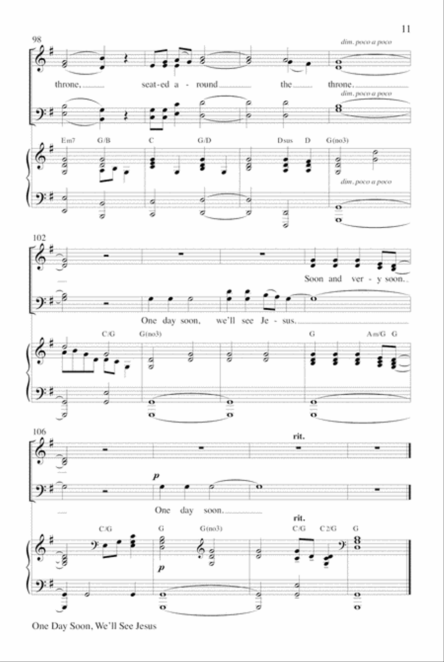One Day Soon with Soon and Very Soon Choir scores gallery preview page 11