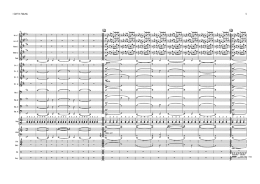I Gotta Feeling Saxophone scores gallery preview page 5