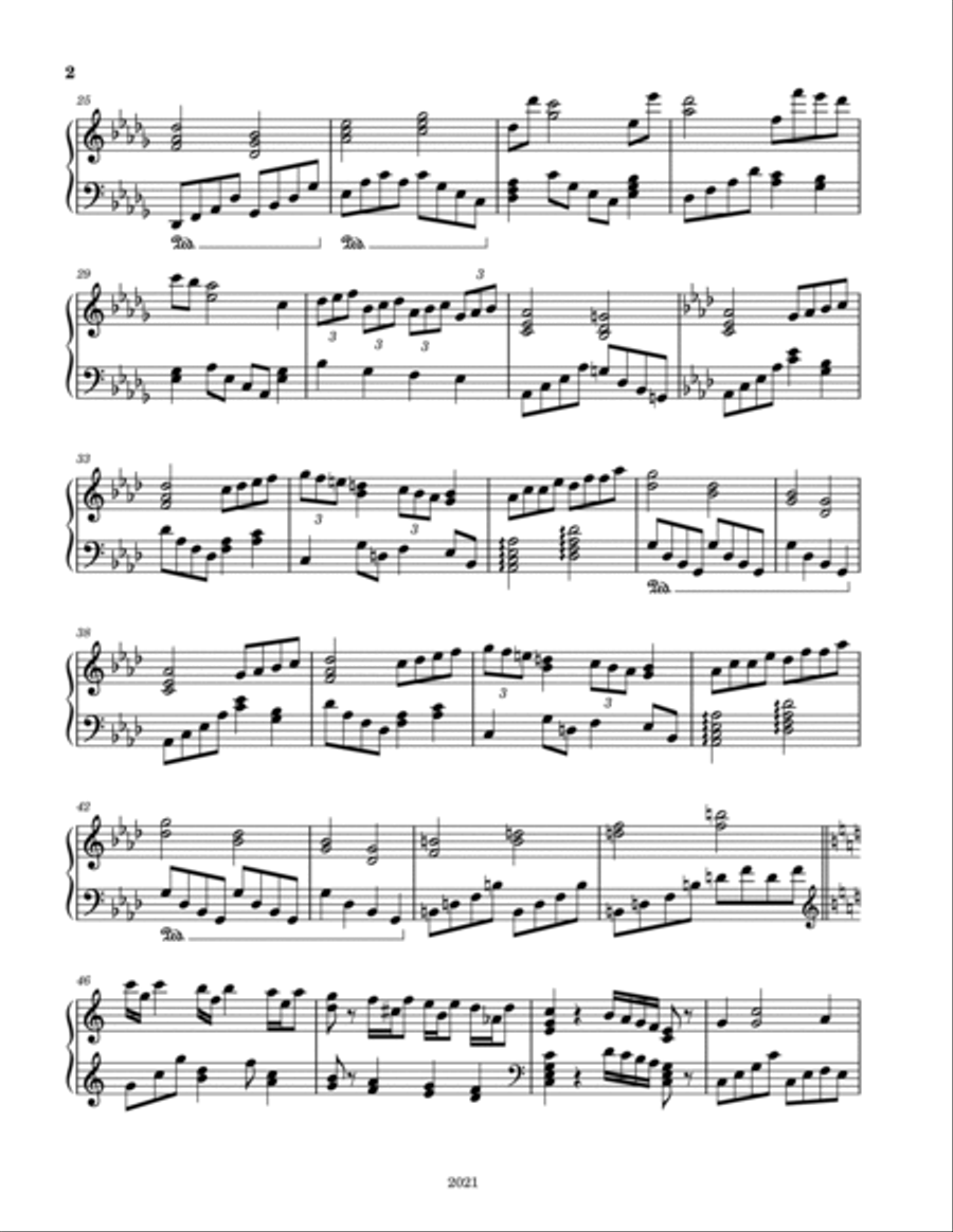 Flying South Flying South Piano Solo scores gallery preview page 2