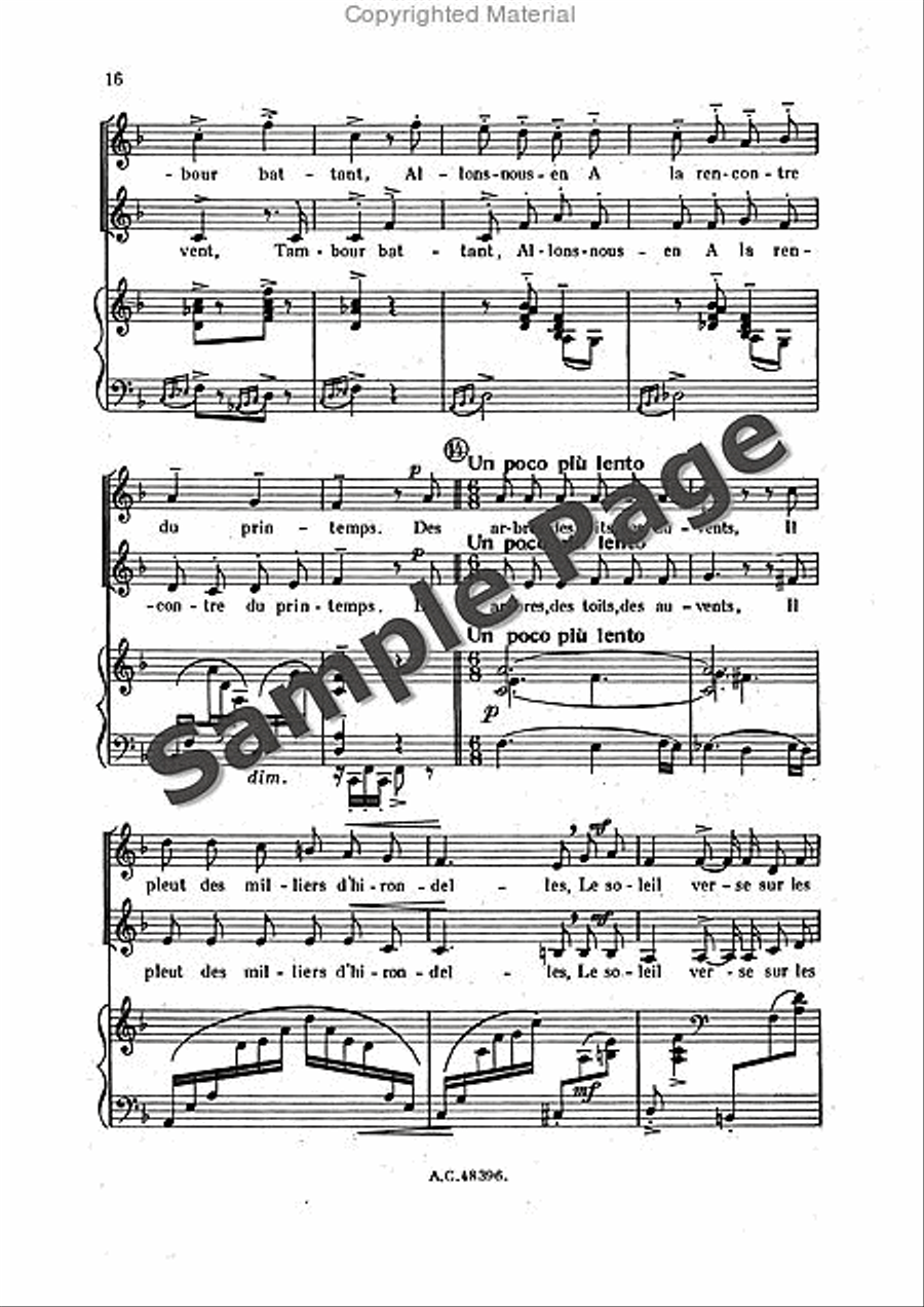 Bernier R Sortileges Ingenus (ep) Women's Choir scores gallery preview page 17