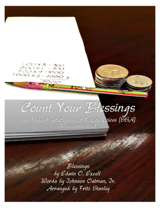 Book cover for COUNT YOUR BLESSINGS - SSA A Cappella