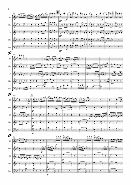 Tchaikovsky: Casse-Noisette:Nutcracker Suite Ouverture Miniature (Miniature Overture) - wind quintet image number null