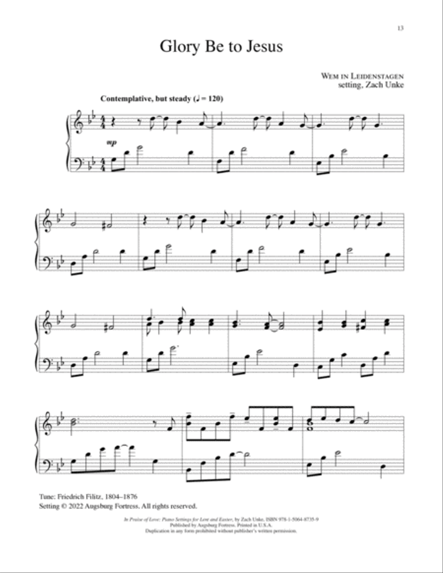 In Praise of Love In Praise of Love Piano Solo scores gallery preview page 8