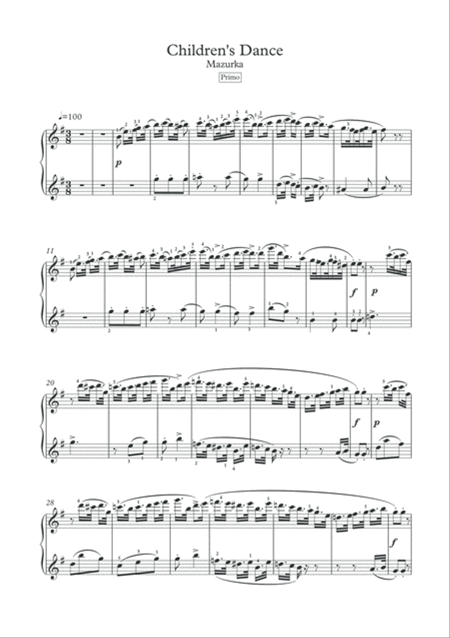 Piano duets 4 hands by Terschak and Hiller 1 Piano, 4-Hands scores gallery preview page 2