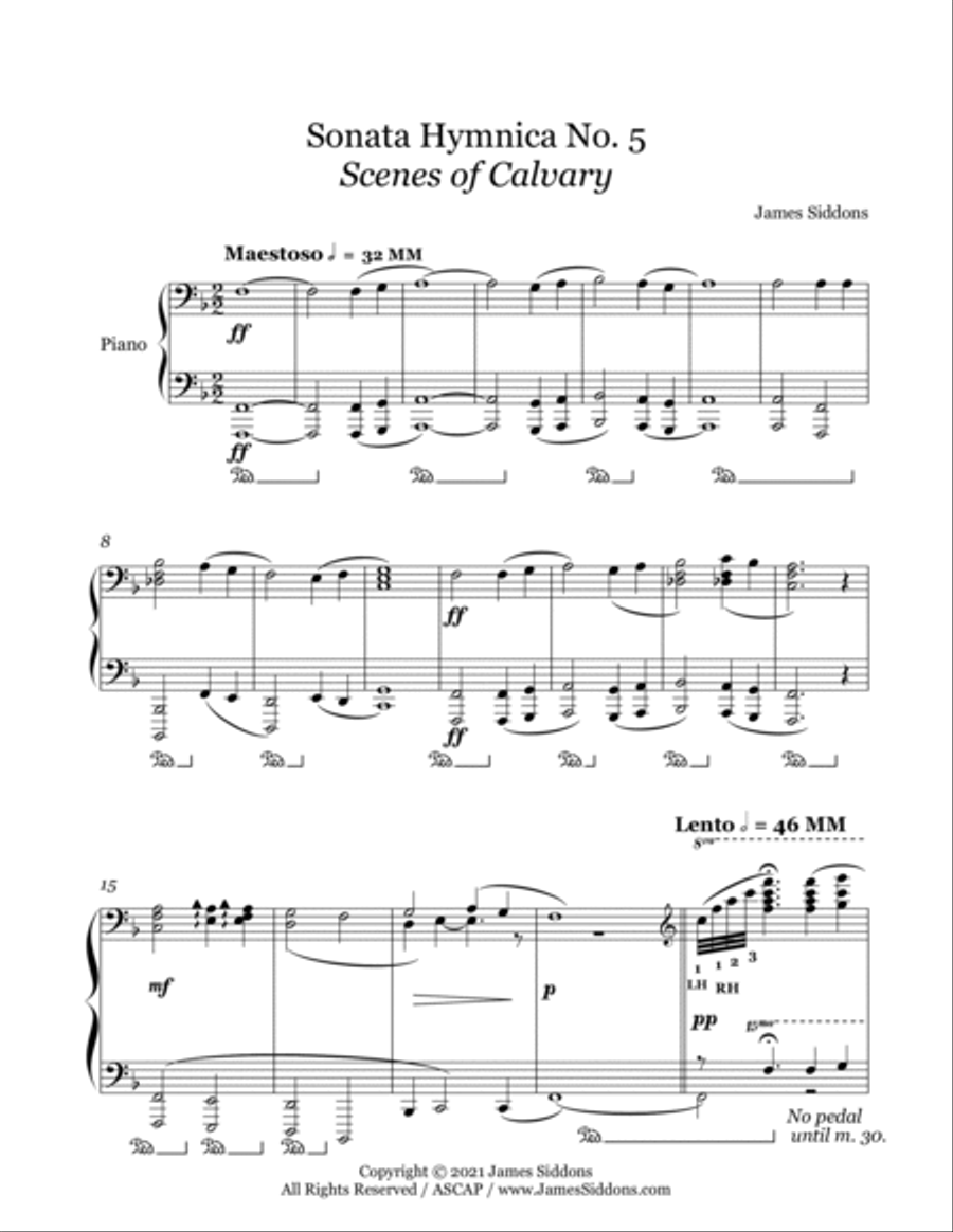 Sonata Hymnica No. 5 Piano Solo scores gallery preview page 3