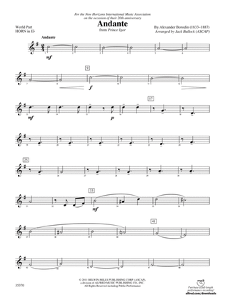 Andante (from Prince Igor): (wp) 1st Horn in E-flat