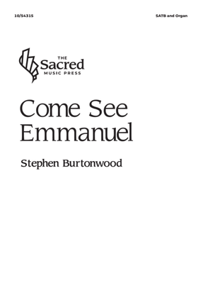 Book cover for Come See Emmanuel