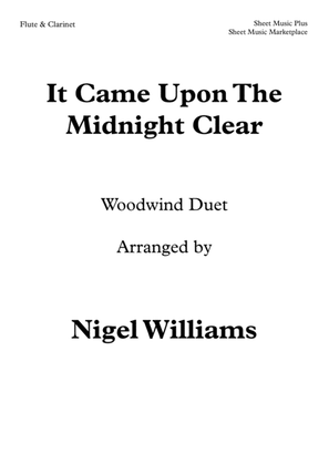 Book cover for It Came Upon The Midnight Clear, Duet for Flute and Clarinet
