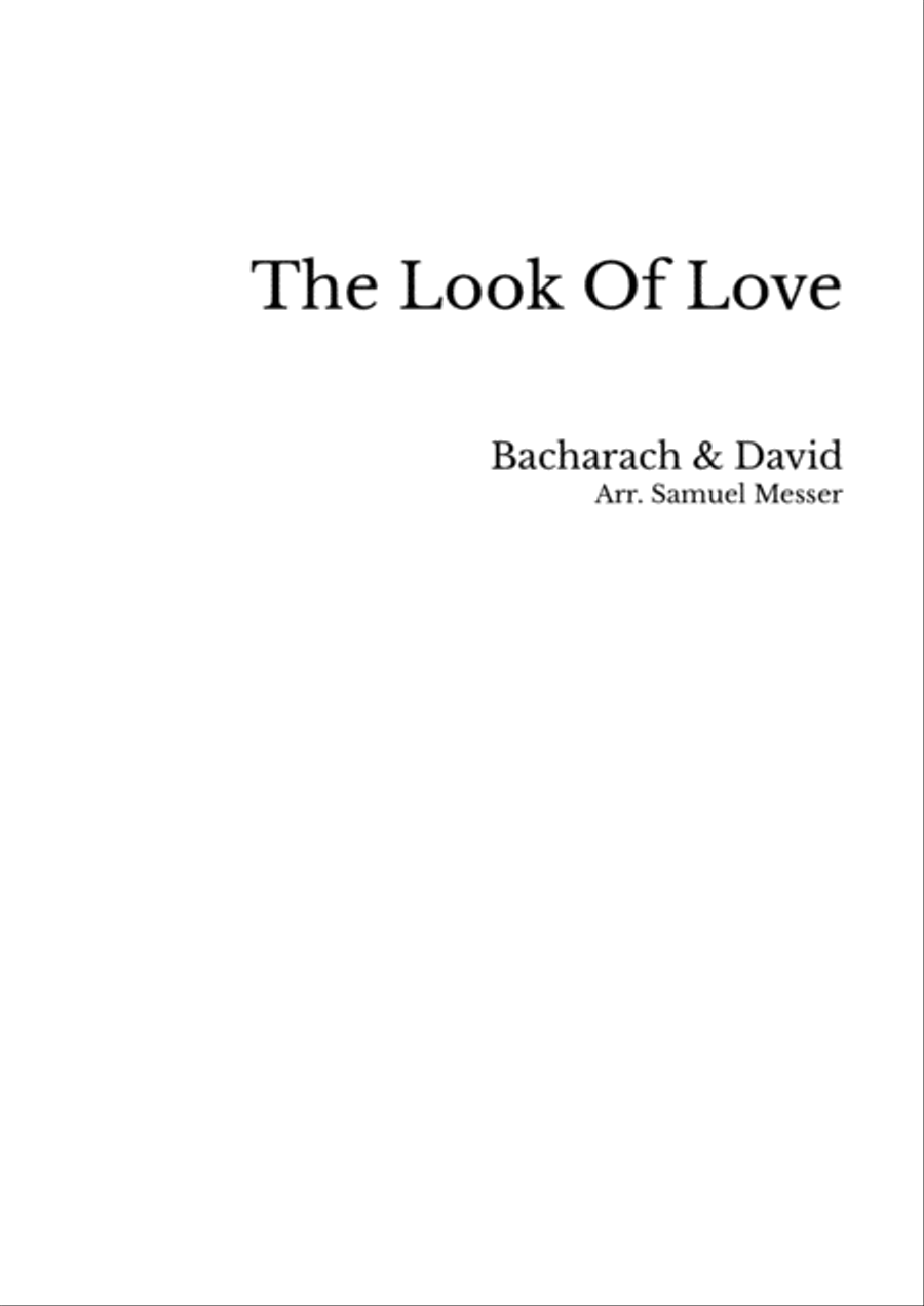 The Look of Love (String Quartet) String Quartet scores gallery preview page 1