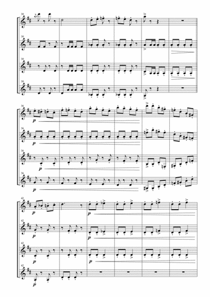 Tritsch-Tratsch Polka for Clarinet Quartet image number null