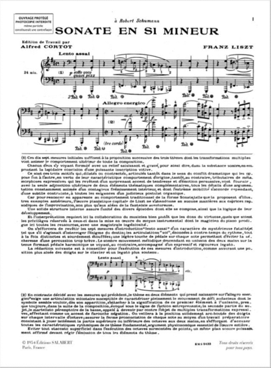 Sonate B Minor Piano Solo scores gallery preview page 2