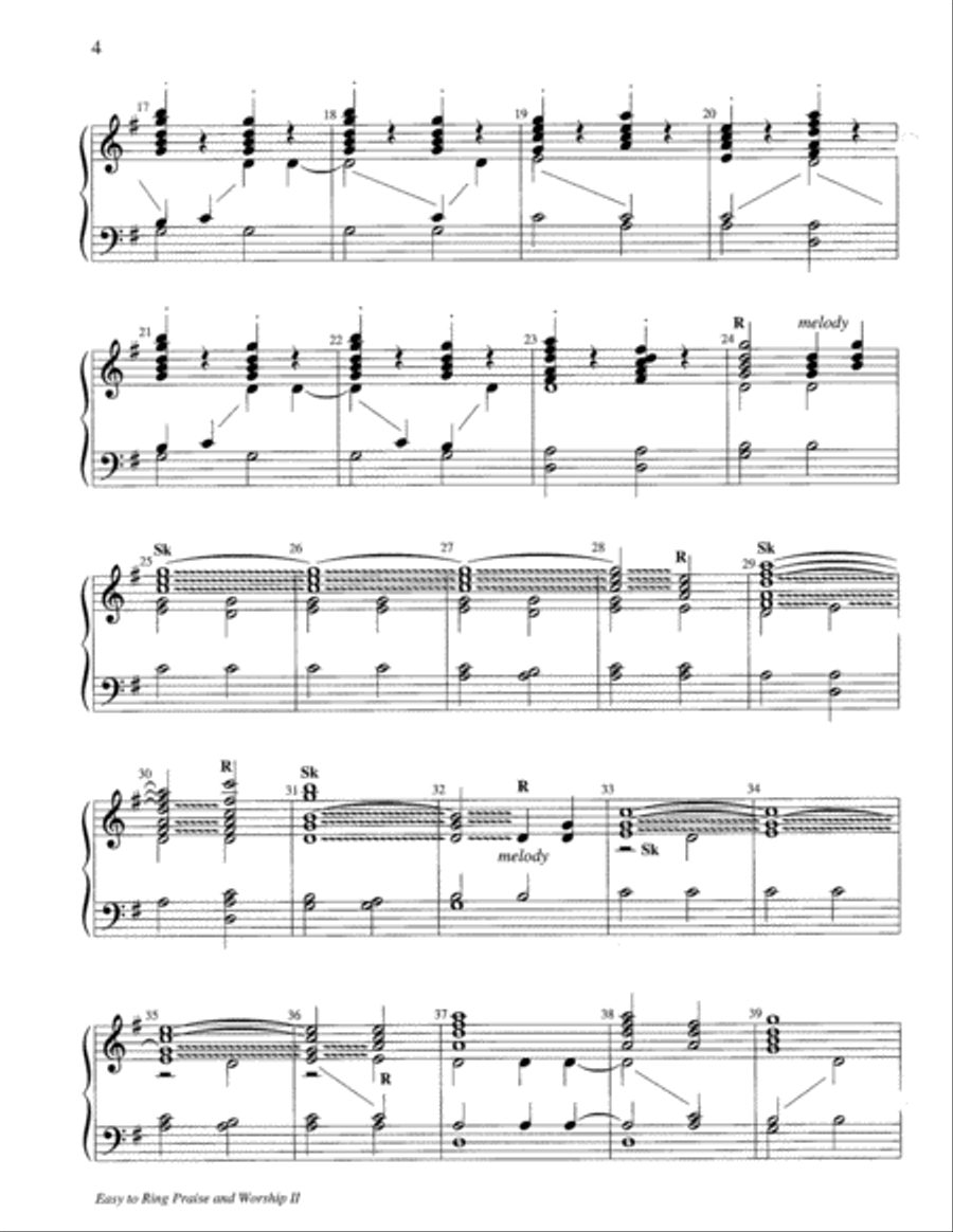 Easy to Ring Praise and Worship 3-Octaves scores gallery preview page 5