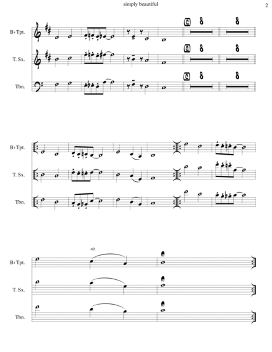 Simply Beautiful Simply Beautiful Small Ensemble scores gallery preview page 3